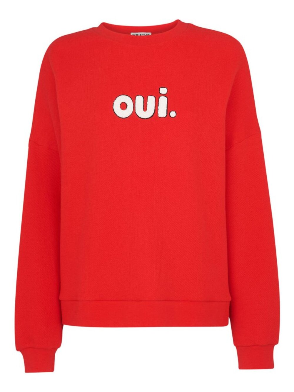Whistles OUI Logo Sweatshirt Size L - Picture 3 of 5
